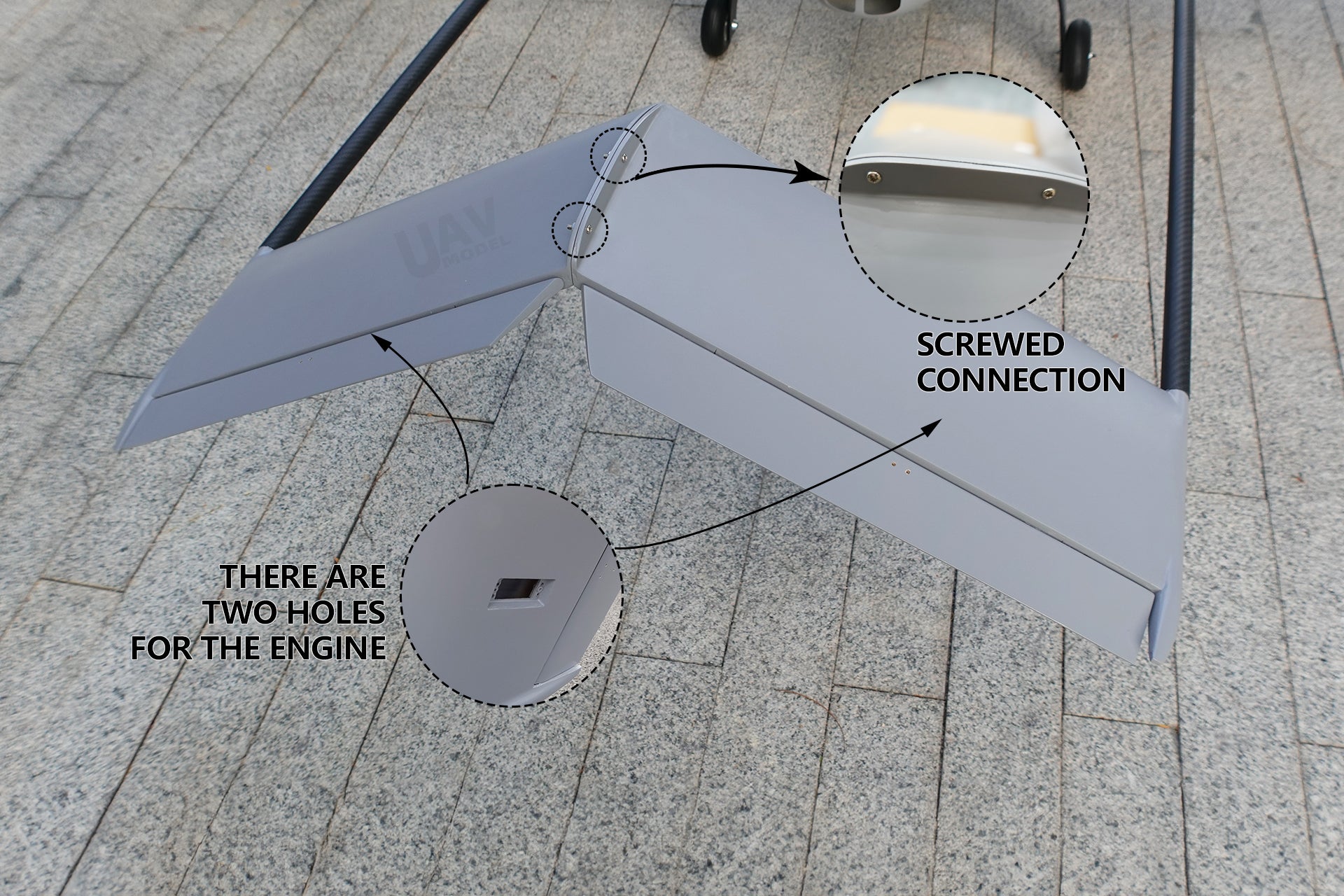 Skyeye UAVSkyeye UAV Little SRV260 Fixed Wing Drone Engine V-TailUAVMODEL
