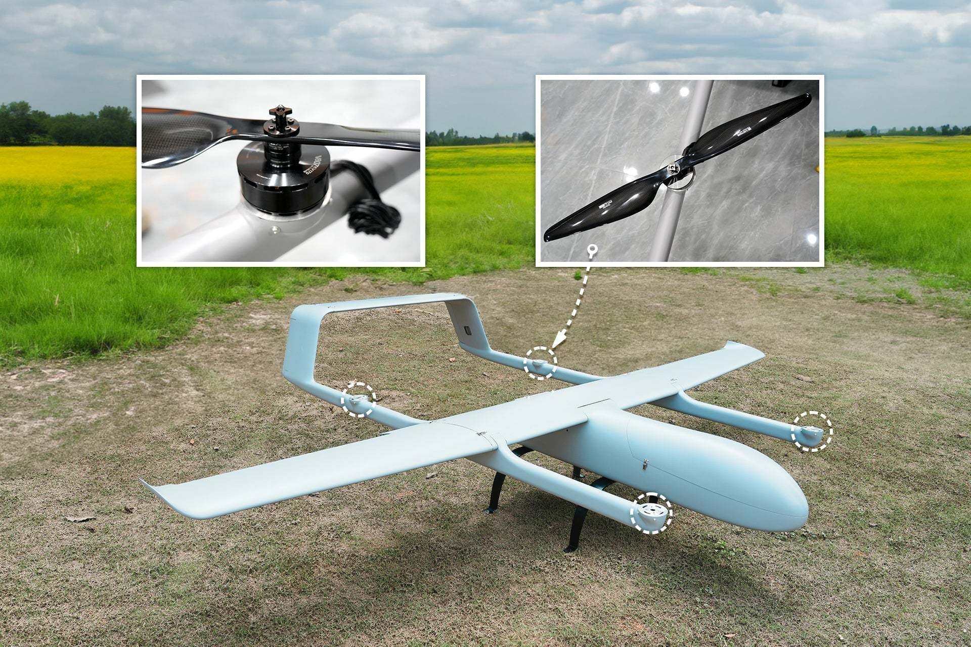 SKYEYE UAVSKYEYE UAV SV360 UAV Fixed Wing VTOL Drones EngineUAVMODEL