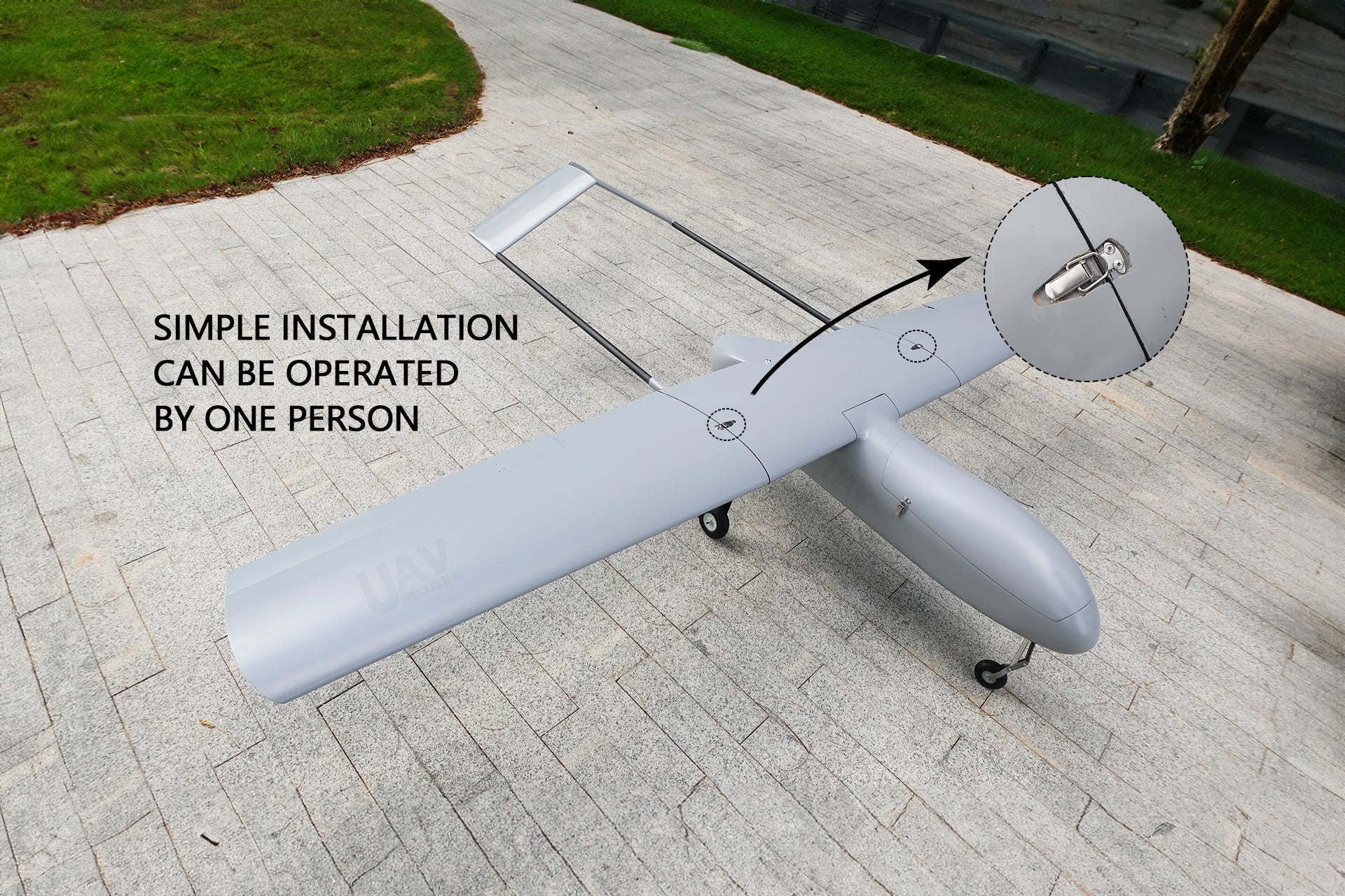 Skyeye UAVSkyeye UAV Little SRV260 Fixed Wing Drone Engine V-TailUAVMODEL