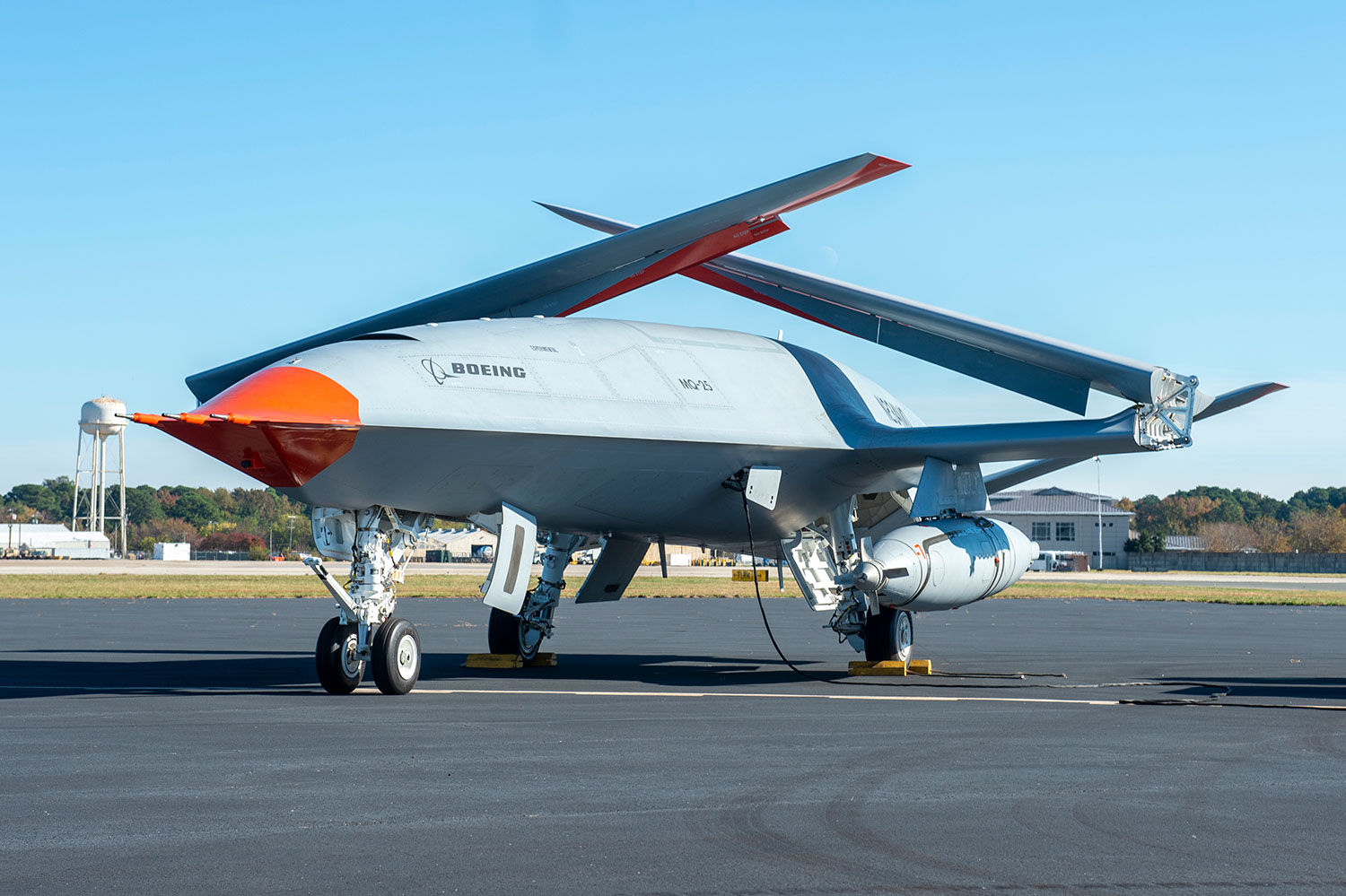 Boeing’s MQ-25 Stingray drone conducts ground testing at Chambers Field
